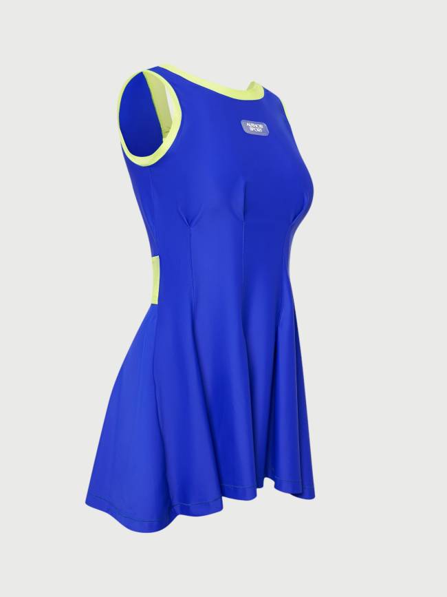 Платье синий неон